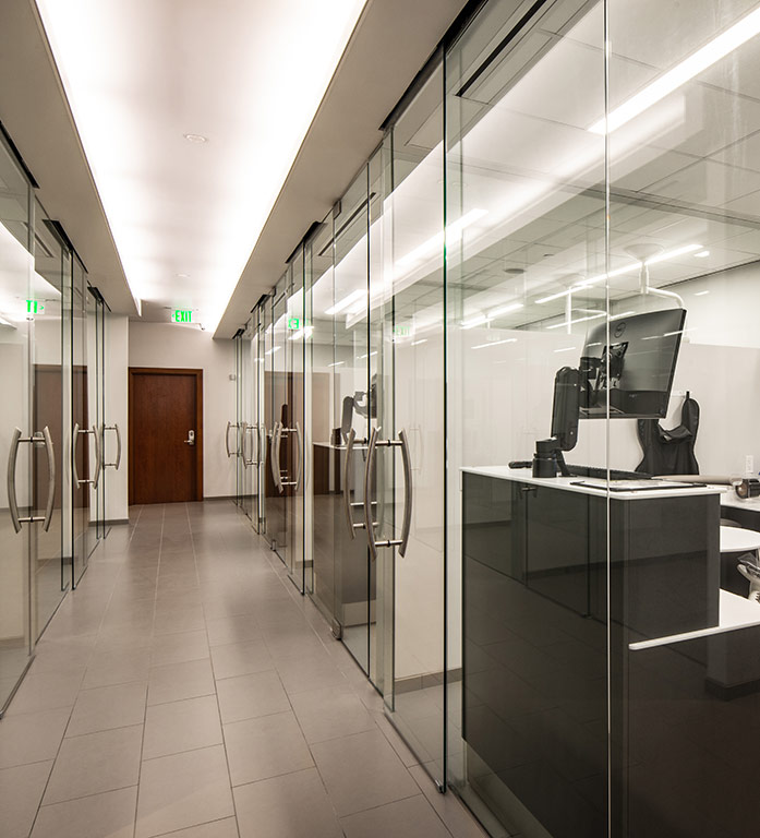 Dental Office Hallway Final Construction Design Build services for dental and medical office construction and renovations